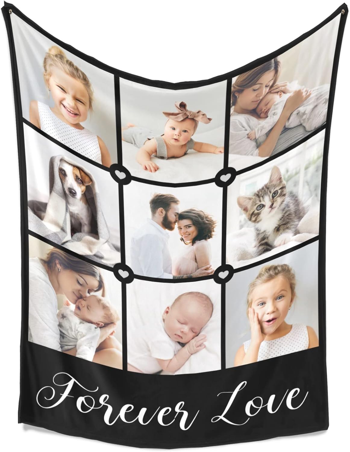 Personalized Gifts for Mom, Custom Blankets with Photos, Personalized Photo Blankets Using My Own Photos, Customized Blankets with Pictures, Personalized Birthday Gifts for Women Men Baby Child