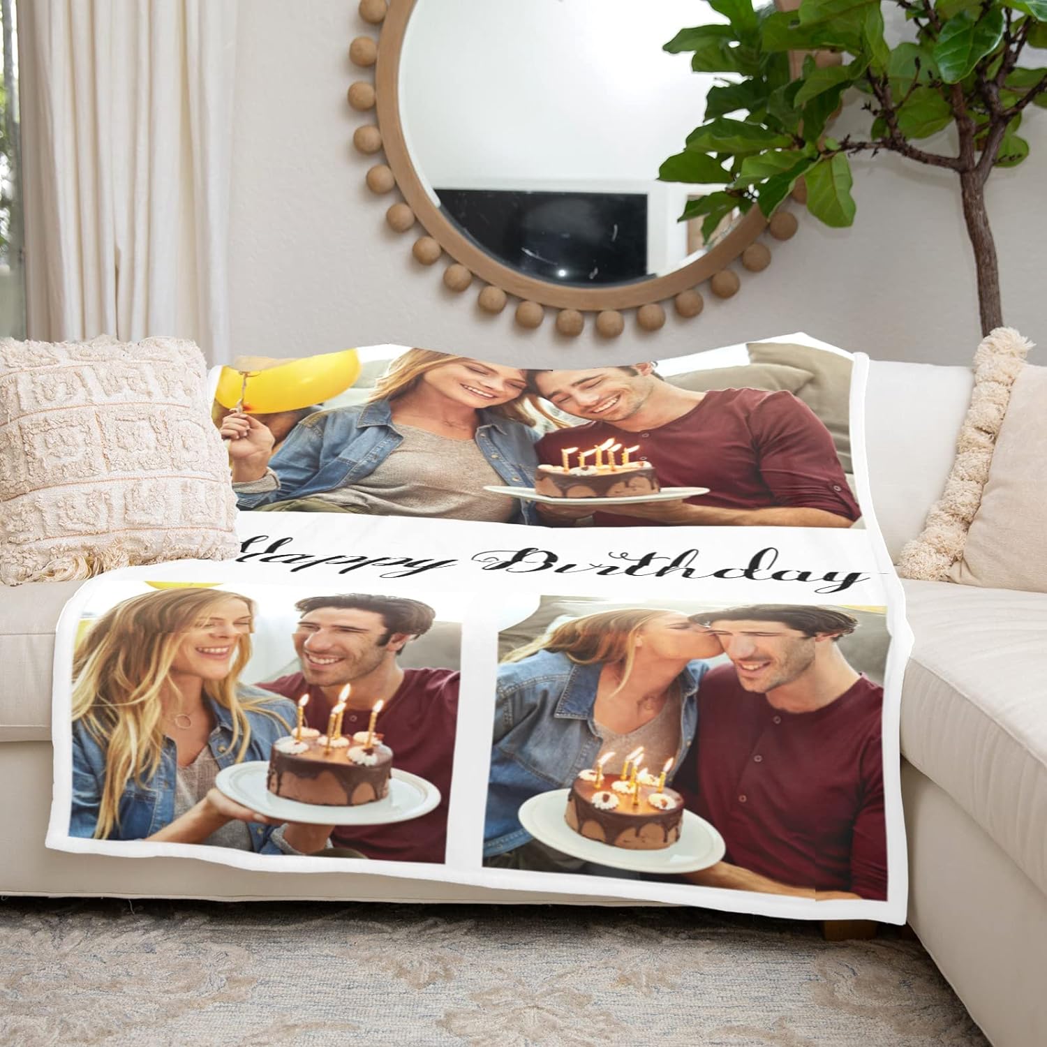 Personalized Gifts for Mom, Custom Blankets with Photos, Personalized Photo Blankets Using My Own Photos, Customized Blankets with Pictures, Personalized Birthday Gifts for Women Men Baby Child