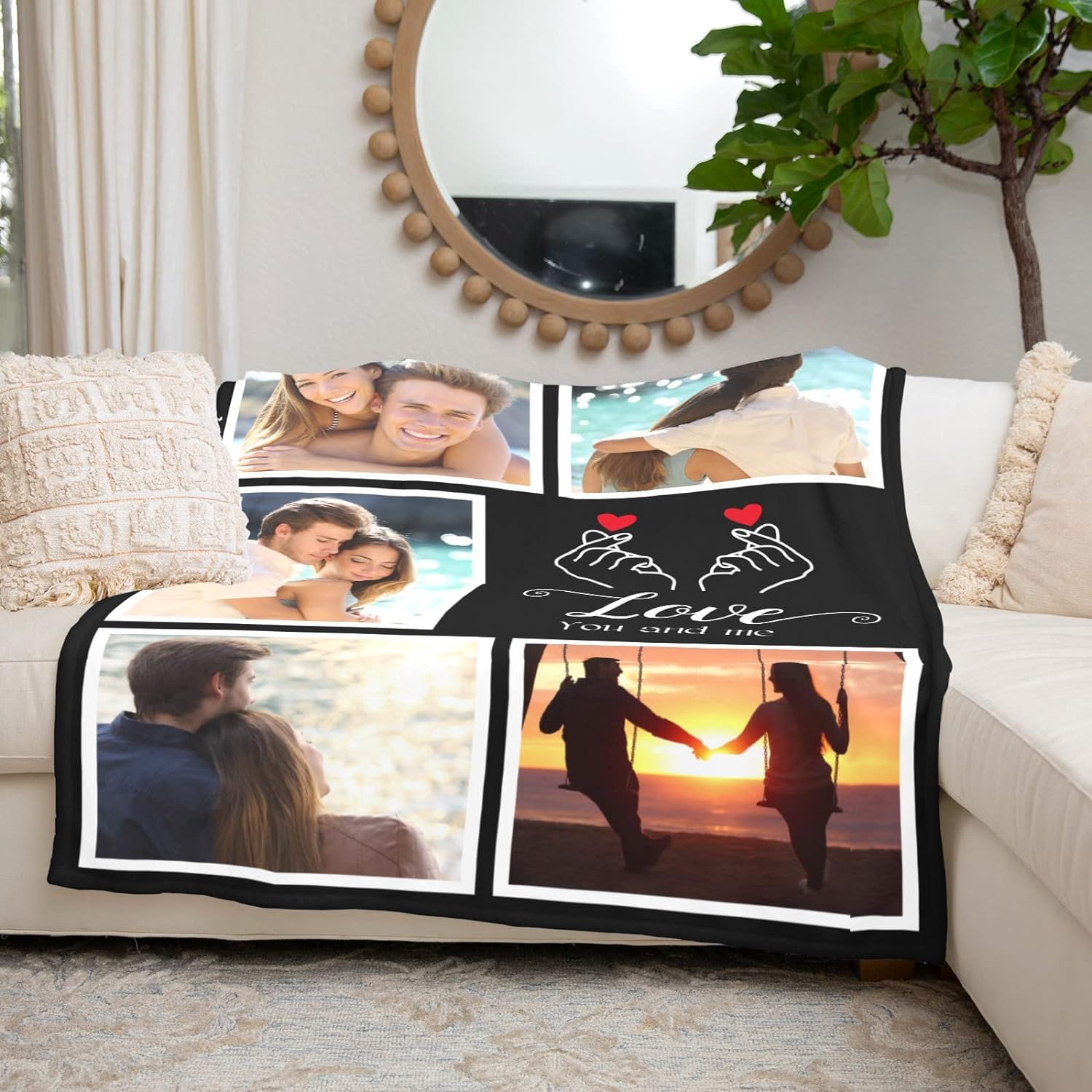 Personalized Gifts for Mom, Custom Blankets with Photos, Personalized Photo Blankets Using My Own Photos, Customized Blankets with Pictures, Personalized Birthday Gifts for Women Men Baby Child