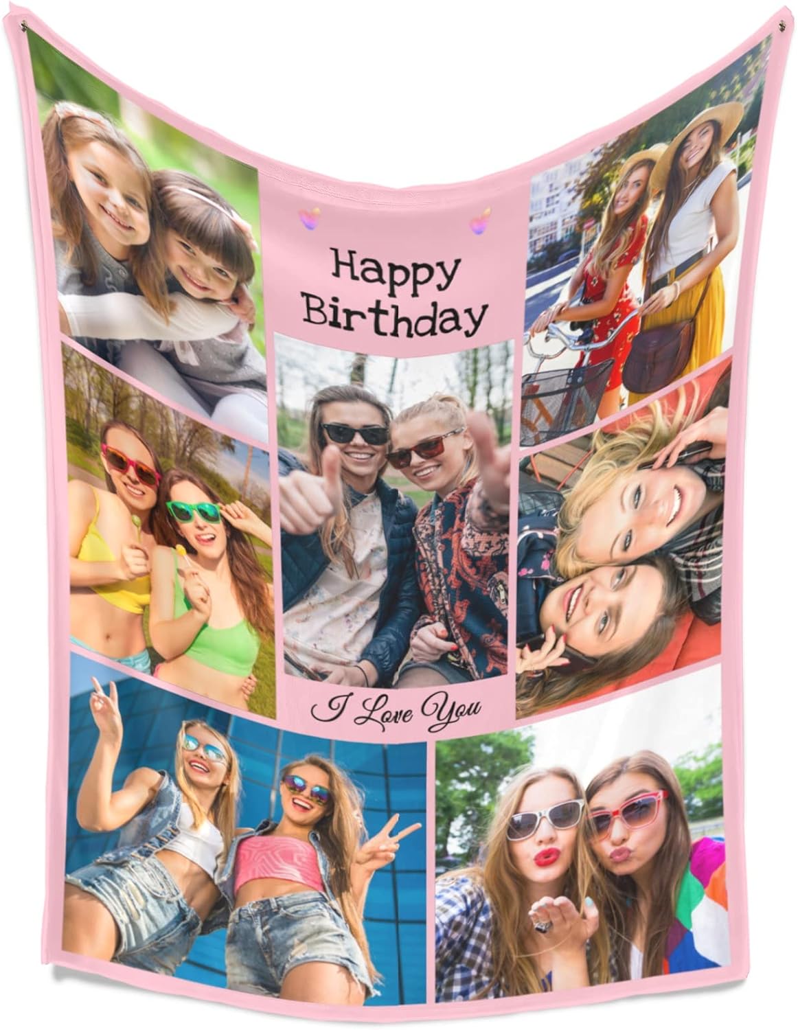 Personalized Gifts for Mom, Custom Blankets with Photos, Personalized Photo Blankets Using My Own Photos, Customized Blankets with Pictures, Personalized Birthday Gifts for Women Men Baby Child