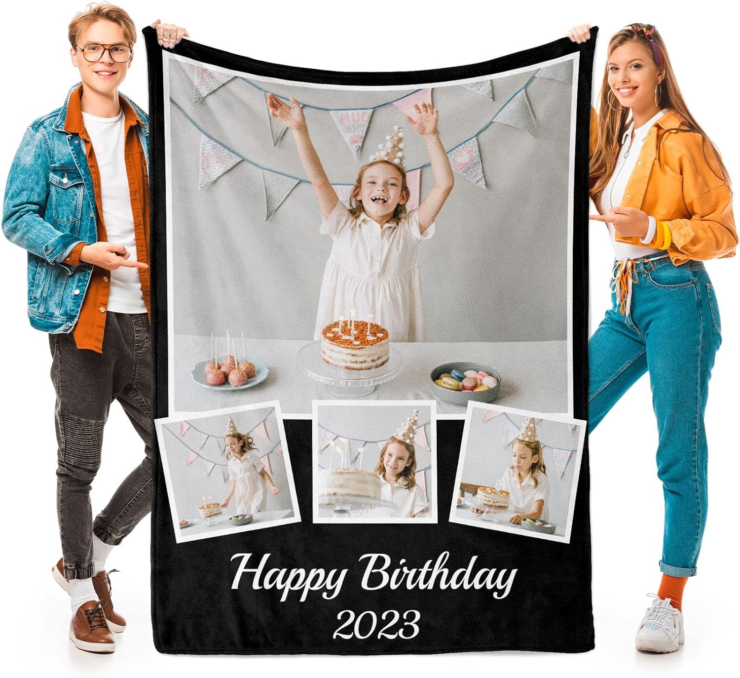 Personalized Gifts for Mom, Custom Blankets with Photos, Personalized Photo Blankets Using My Own Photos, Customized Blankets with Pictures, Personalized Birthday Gifts for Women Men Baby Child