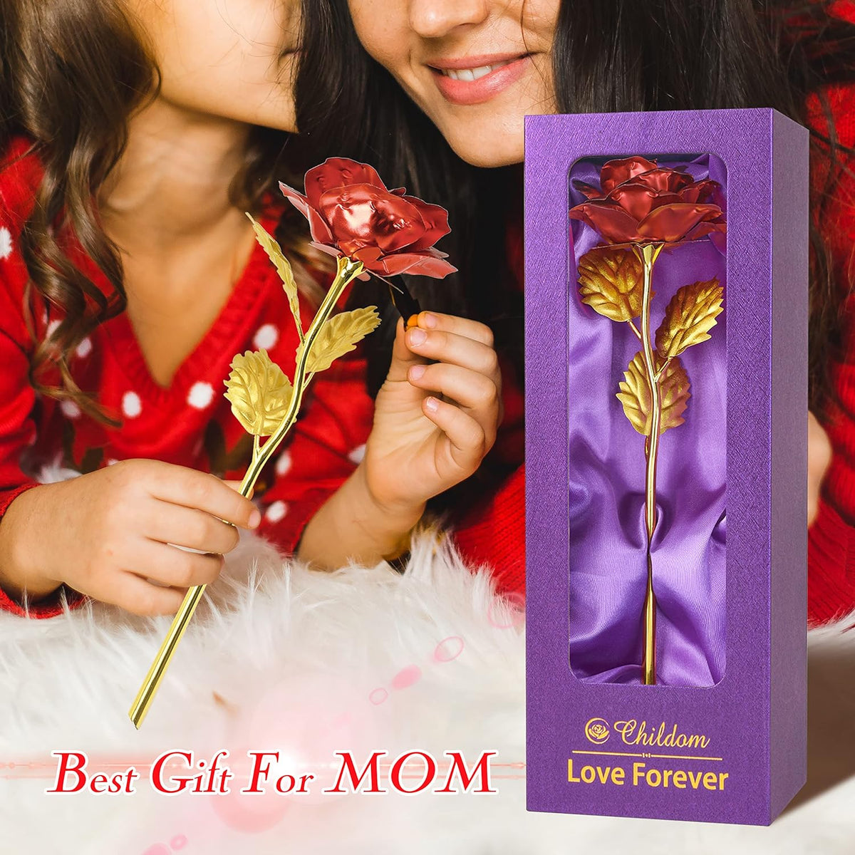 Valentines Day Gifts for Her,Valentines Gifts for Women,Birthday Gifts for Women,Rainbow Valentines Rose Flower Gifts For Mom from Daughter Son,Mom Gifts,Valentines Gifts,Wife,Girl,Grandma,Anniversary