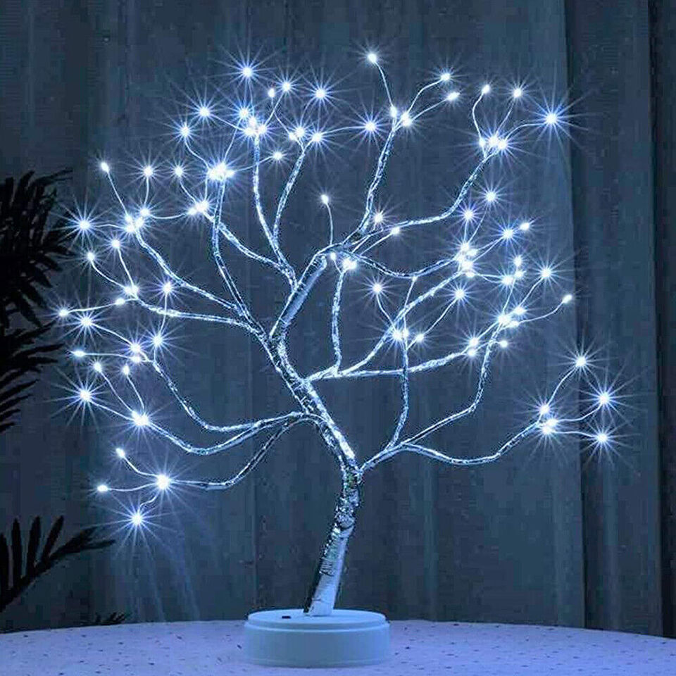 1X Led Bonsai Tree with Timing 20 Inches Fairy Light Spirit Tree Battery or USB