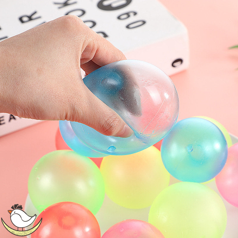 LUMINOUS STICKY BALL TOYS STICKY WALL HOME PARTY GAMES