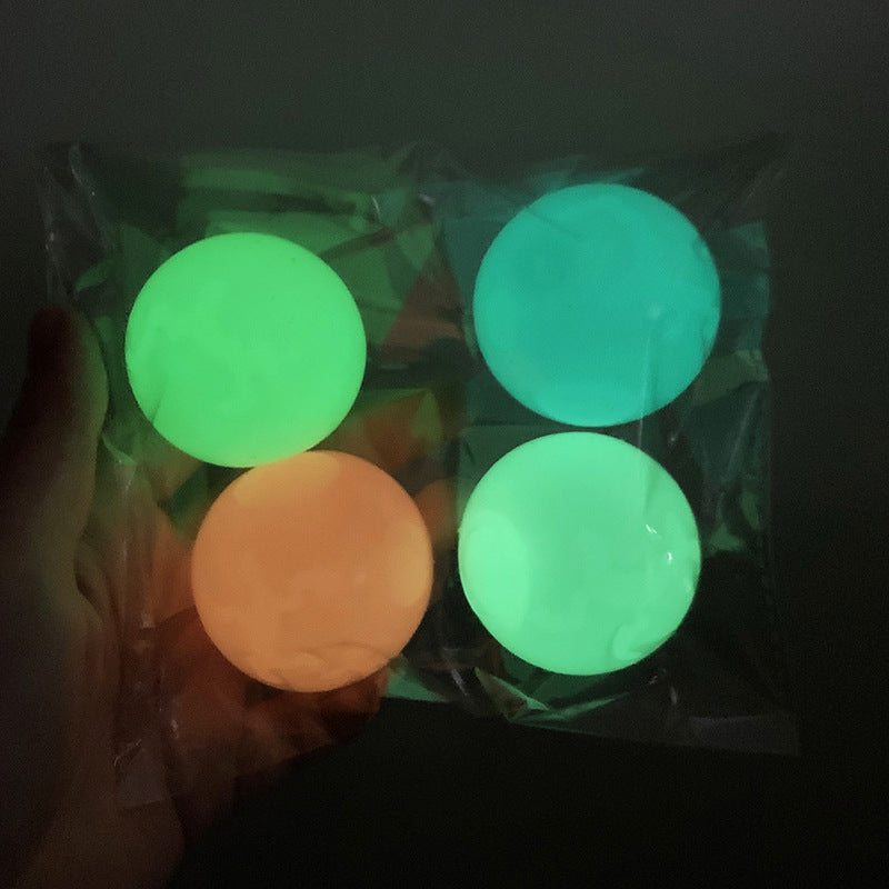 LUMINOUS STICKY BALL TOYS STICKY WALL HOME PARTY GAMES