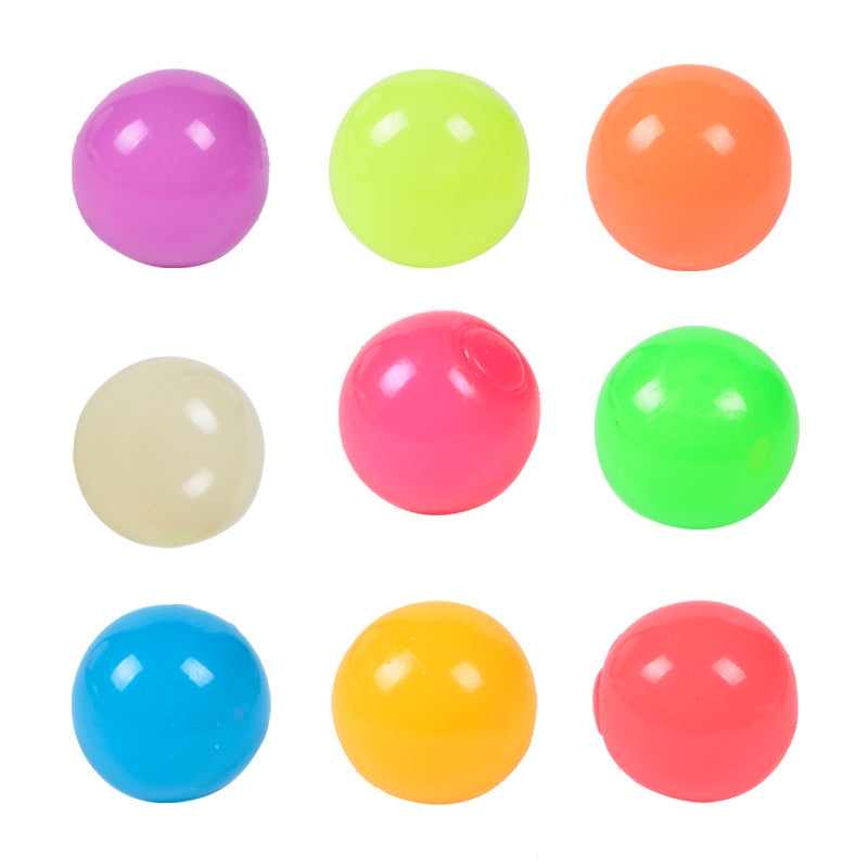 LUMINOUS STICKY BALL TOYS STICKY WALL HOME PARTY GAMES